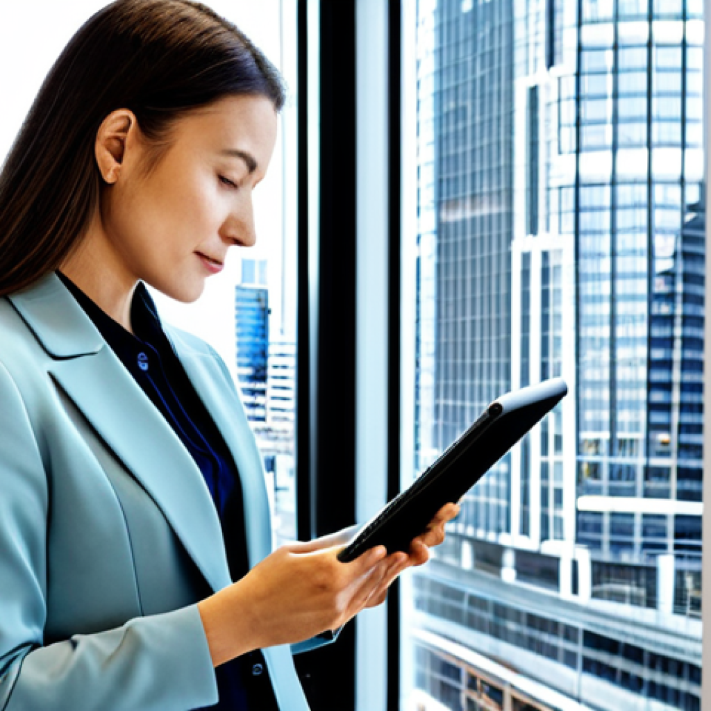 **
A professional architect, fully clothed in a modest business casual outfit (dress pants, blouse, blazer), standing in a bright, modern office overlooking a cityscape. She is reviewing blueprints with a tablet displaying AI-generated building designs. Perfect anatomy, correct proportions, natural pose, well-formed hands, proper finger count. Safe for work, appropriate content, family-friendly, professional photography, high quality.
**