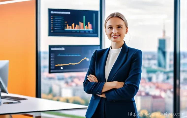 생성형 AI와 비즈니스 리더십의 미래 - **AI Integration in a Modern Polish Business Environment**
A dynamic, wide-angle shot of a brigh...